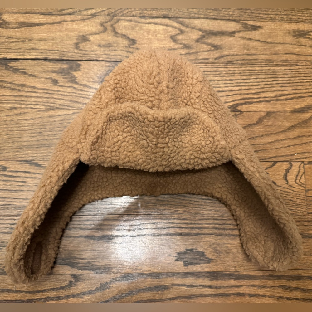 GAP Kids Brown Sherpa Trapper Hat L/XL Cozy Winter Aviator Style